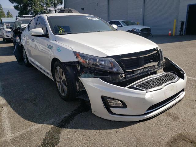 KIA OPTIMA HYB 2014 with VIN KNAGN4AD2E5072706 - Photo from auction
