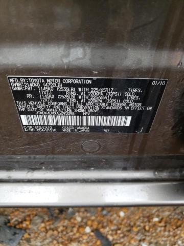 Photo 10 from auction – 2010 TOYOTA RAV4 LIMIT with VIN JTMDK4DVXA5092098