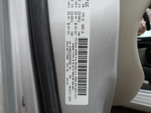 Photo 10 from auction – 2012 DODGE GRAND CARA with VIN 2C4RDGCG2CR253389