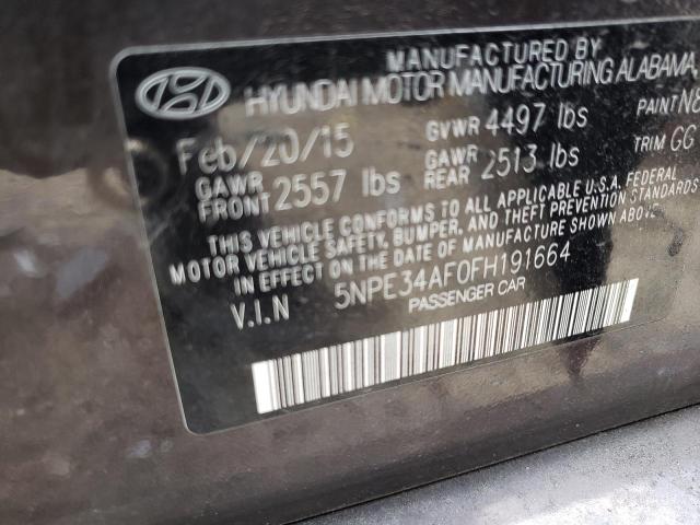 Photo 10 from auction – 2015 HYUNDAI SONATA SPO with VIN 5NPE34AF0FH191664