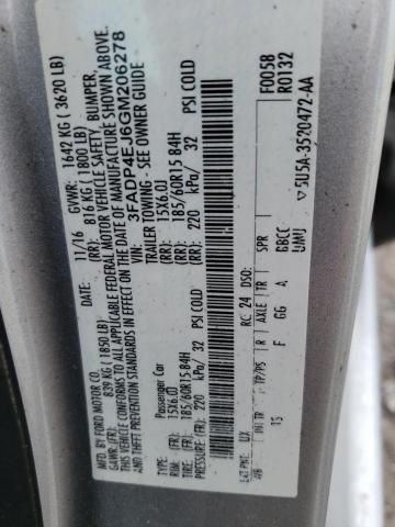 Photo 10 from auction – 2016 FORD FIESTA SE with VIN 3FADP4EJ6GM206278