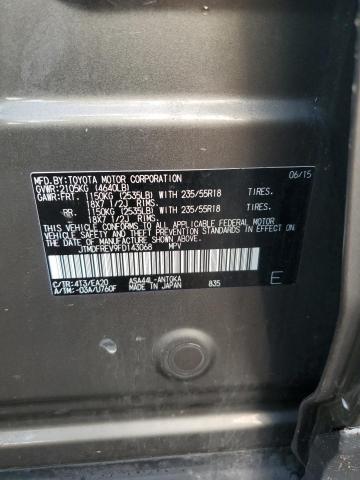 Photo 10 from auction – 2015 TOYOTA RAV4 LIMIT with VIN JTMDFREV9FD143068