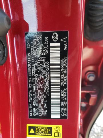 Photo 10 from auction – 2012 LEXUS CT 200 with VIN JTHKD5BH0C2072806
