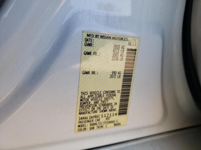 Photo 10 from auction – 2014 NISSAN ALTIMA 2.5 with VIN 1N4AL3AP8EC112114