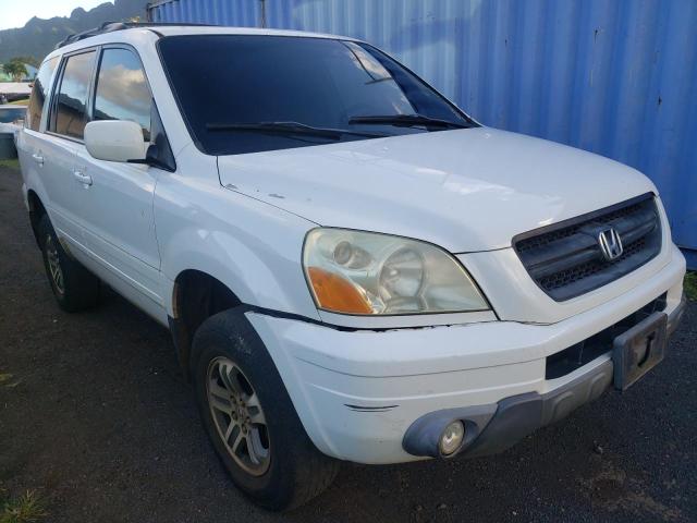 HONDA PILOT EX 2005 with VIN 2HKYF18485H503865 - Photo from auction