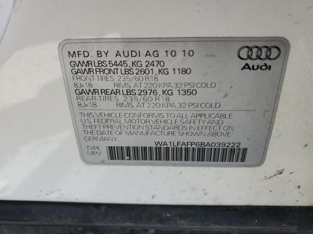 Photo 10 from auction – 2011 AUDI Q5 PREMIUM with VIN WA1LFAFP6BA039222
