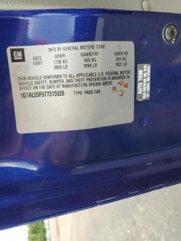 Photo 10 from auction – 2007 CHEVROLET COBALT LT with VIN 1G1AL55F977315928