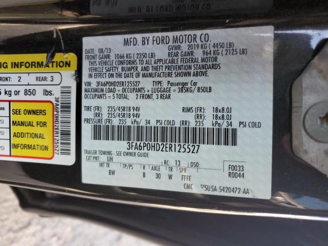 Photo 10 from auction – 2014 FORD FUSION SE with VIN 3FA6P0HD2ER125527