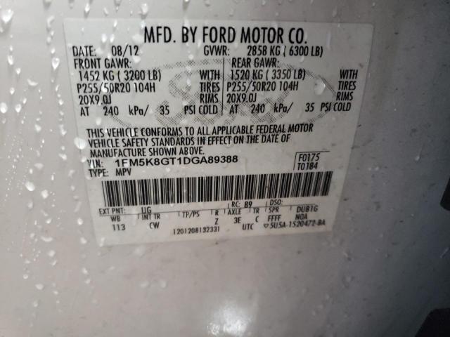 Photo 10 from auction – 2013 FORD EXPLORER S with VIN 1FM5K8GT1DGA89388
