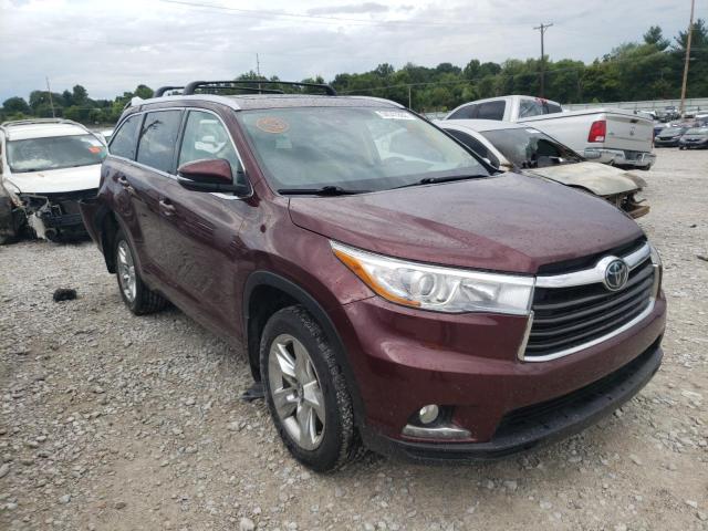 TOYOTA HIGHLANDER 2016 with VIN 5TDDKRFH1GS354551 - Photo from auction