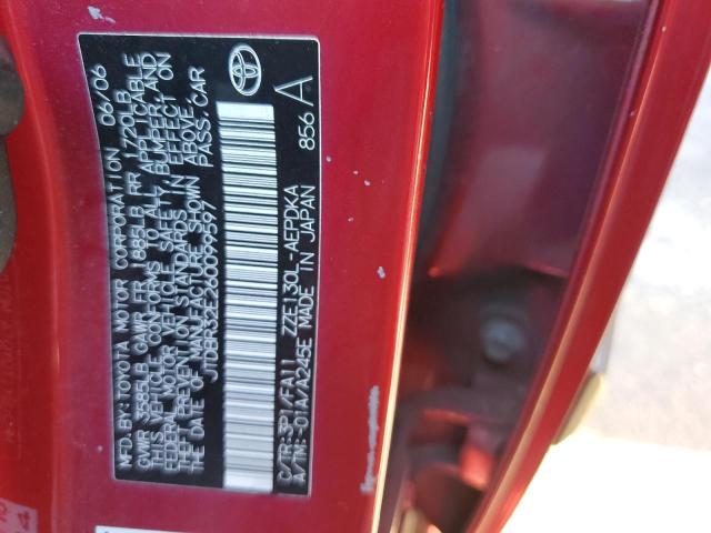 Photo 10 from auction – 2006 TOYOTA COROLLA CE with VIN JTDBR32E260099597