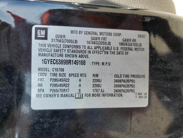 Photo 10 from auction – 2008 CADILLAC ESCALADE L with VIN 1GYEC63898R149168