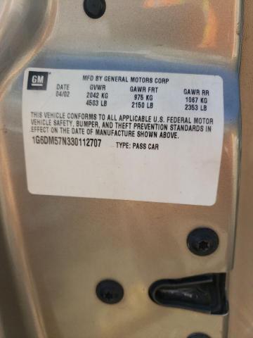 Photo 10 from auction – 2003 CADILLAC CTS with VIN 1G6DM57N330112707