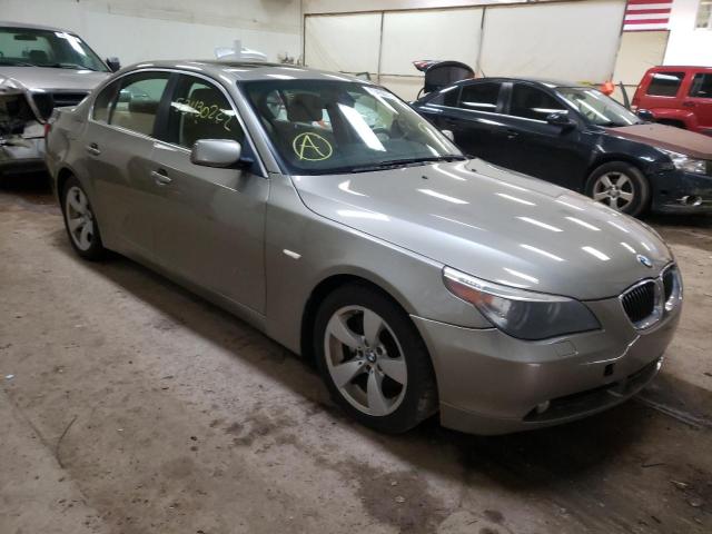BMW 525 I 2007 with VIN WBANE53517CW60243 - Photo from auction