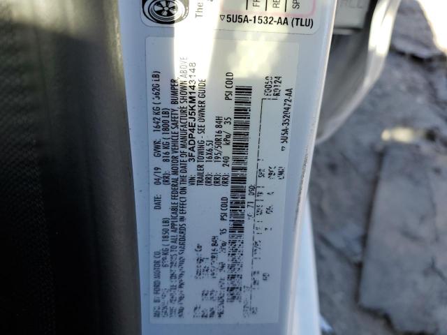 Photo 10 from auction – 2019 FORD FIESTA SE with VIN 3FADP4EJ5KM143148