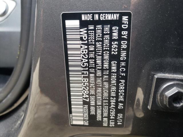 Photo 10 from auction – 2015 PORSCHE MACAN S with VIN WP1AB2A51FLB52847