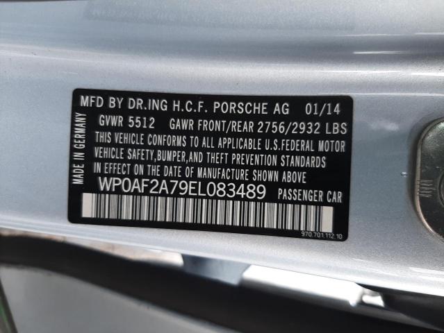 Photo 10 from auction – 2014 PORSCHE PANAMERA G with VIN WP0AF2A79EL083489