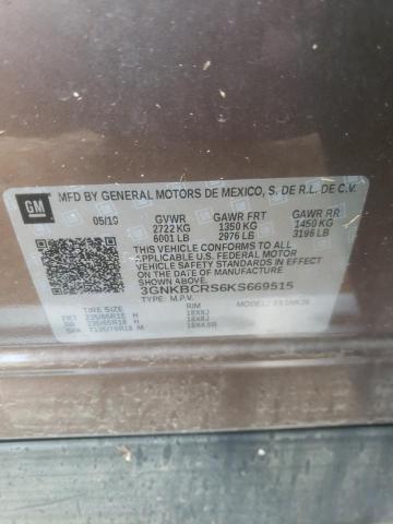 Photo 10 from auction – 2019 CHEVROLET BLAZER 2LT with VIN 3GNKBCRS6KS669515