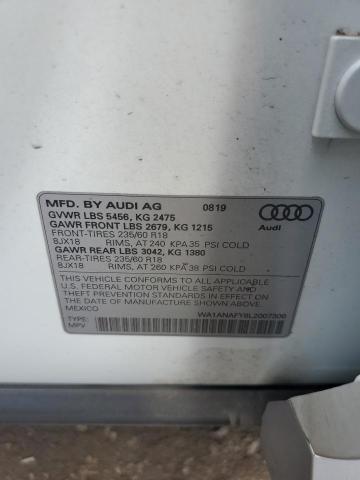 Photo 10 from auction – 2020 AUDI Q5 PREMIUM with VIN WA1ANAFY8L2007306