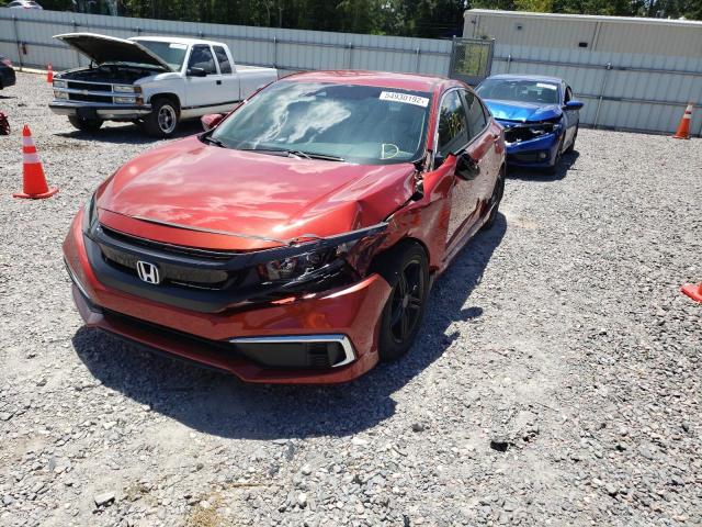 Photo 9 from auction – 2020 HONDA CIVIC LX with VIN 19XFC2F66LE016384