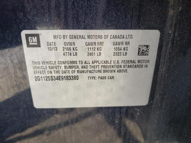 Photo 10 from auction – 2014 CHEVROLET IMPALA LT with VIN 2G1125S34E9183380