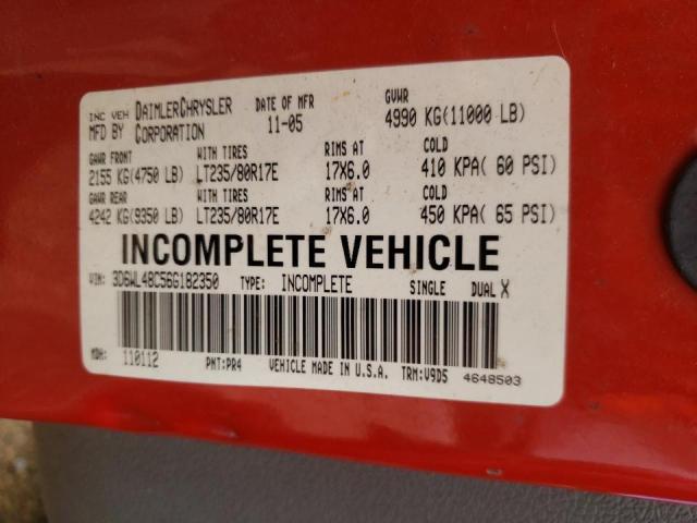 Photo 10 from auction – 2006 DODGE RAM 3500 S with VIN 3D6WL48C56G182350