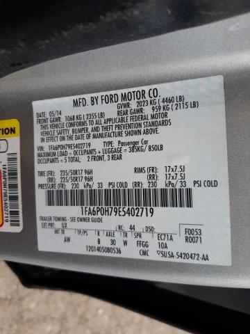 Photo 10 from auction – 2014 FORD FUSION SE with VIN 1FA6P0H79E5402719