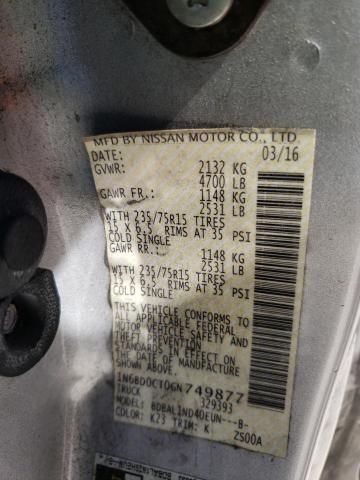Photo 10 from auction – 2016 NISSAN FRONTIER S with VIN 1N6BD0CT0GN749877