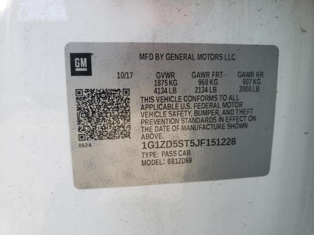 Photo 10 from auction – 2018 CHEVROLET MALIBU LT with VIN 1G1ZD5ST5JF151228