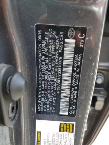 Photo 10 from auction – 2016 TOYOTA PRIUS with VIN JTDKARFU2G3510878