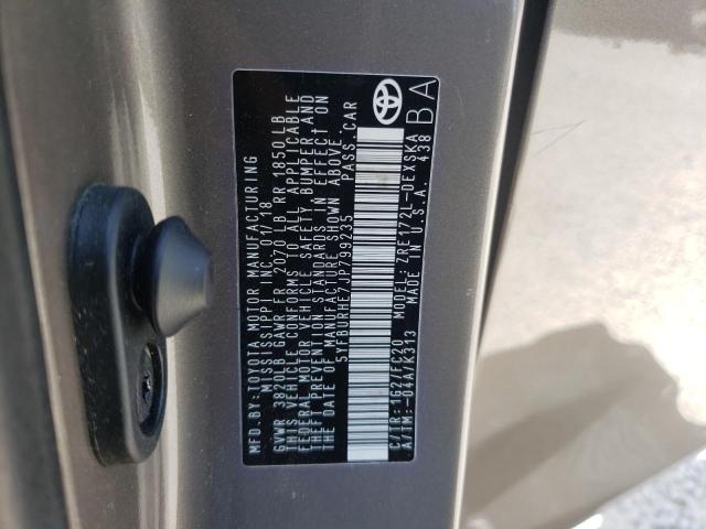 Photo 10 from auction – 2018 TOYOTA COROLLA L with VIN 5YFBURHE7JP799235