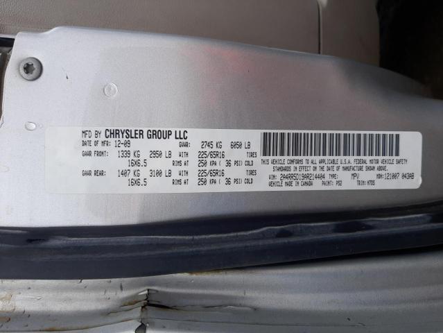 Photo 10 from auction – 2010 CHRYSLER TOWN & COU with VIN 2A4RR5D19AR214404