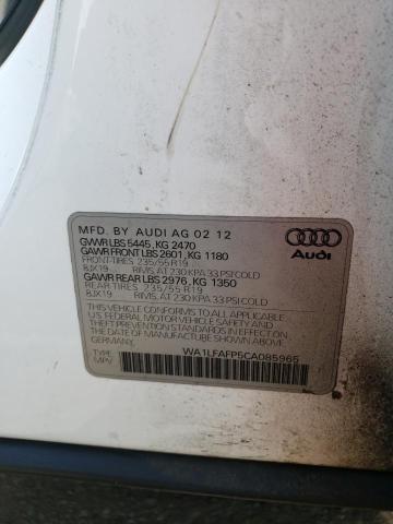 Photo 10 from auction – 2012 AUDI UK with VIN WA1LFAFP5CA085965
