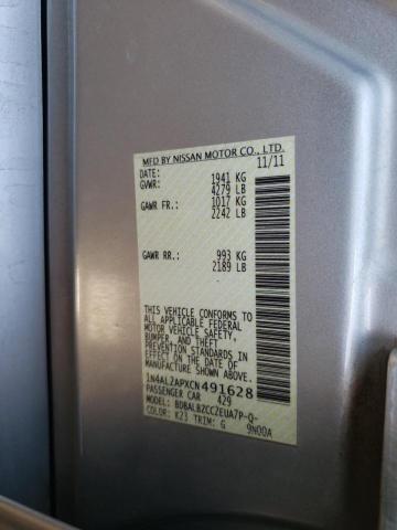 Photo 10 from auction – 2012 NISSAN ALTIMA BAS with VIN 1N4AL2APXCN491628