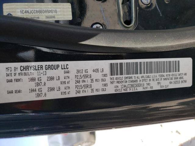 Photo 10 from auction – 2014 JEEP COMPASS LI with VIN 1C4NJCCB6ED692010