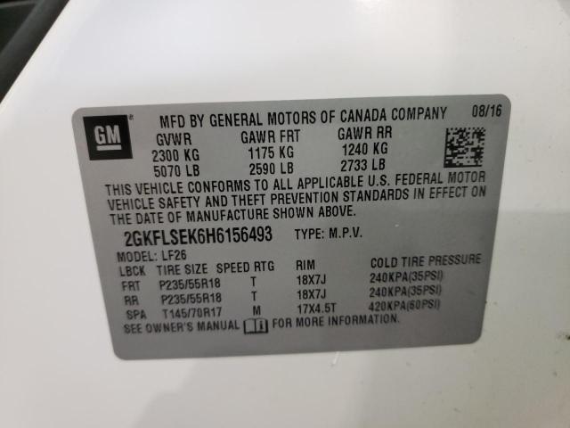 Photo 10 from auction – 2017 GMC TERRAIN SL with VIN 2GKFLSEK6H6156493