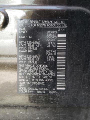 Photo 10 from auction – 2015 NISSAN ROGUE S with VIN KNMAT2MT3FP526182
