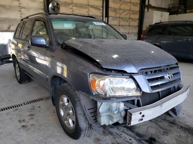 TOYOTA HIGHLANDER 2005 with VIN JTEDD21A250117803 - Photo from auction