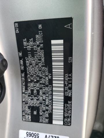 Photo 10 from auction – 2008 TOYOTA SIENNA CE with VIN 5TDZK23C18S197823