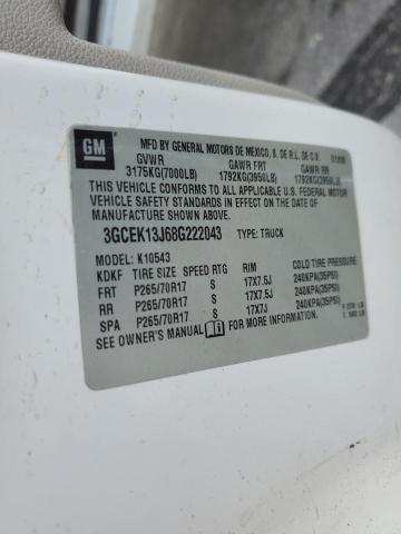 Photo 10 from auction – 2008 CHEVROLET SILVERADO with VIN 3GCEK13J68G222043
