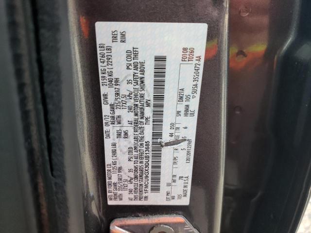 Photo 10 from auction – 2013 FORD ESCAPE SE with VIN 1FMCU9GX3DUB13685