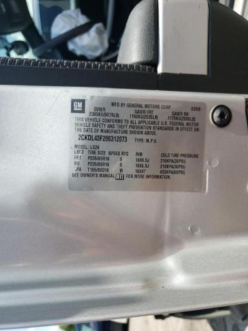 Photo 10 from auction – 2008 PONTIAC TORRENT with VIN 2CKDL43F286312073