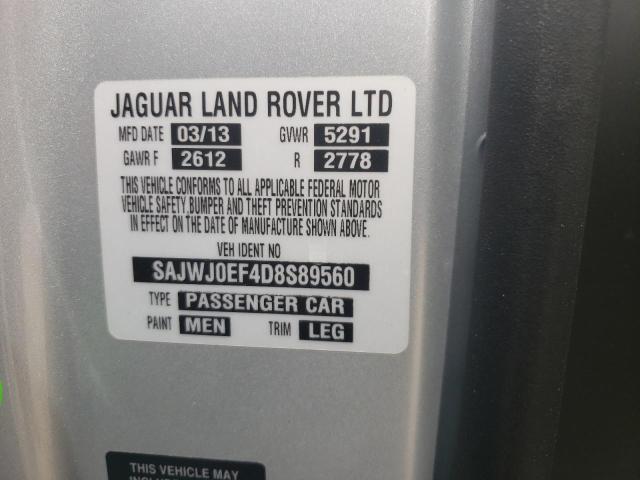 Photo 10 from auction – 2013 JAGUAR XF with VIN SAJWJ0EF4D8S89560