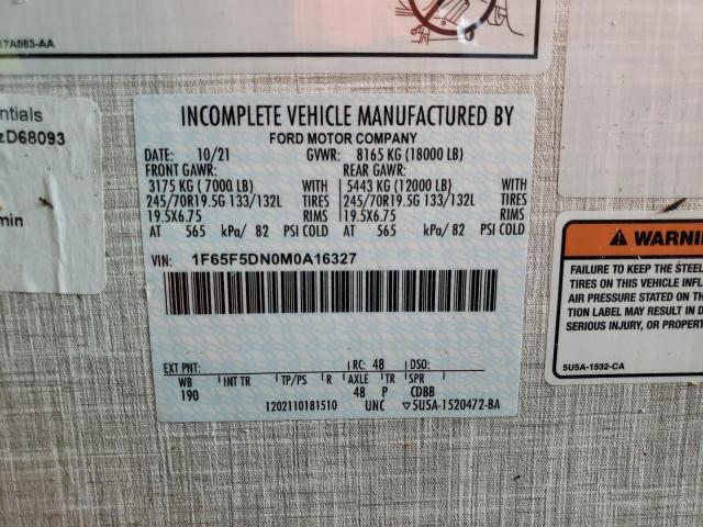Photo 10 from auction – 2022 THOR MOTORHOME with VIN 1F65F5DN0M0A16327