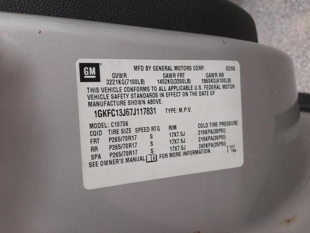 Photo 10 from auction – 2007 GMC YUKON with VIN 1GKFC13J67J117831