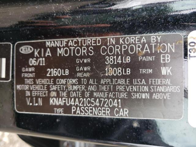 Photo 10 from auction – 2012 KIA FORTE EX with VIN KNAFU4A21C5472041