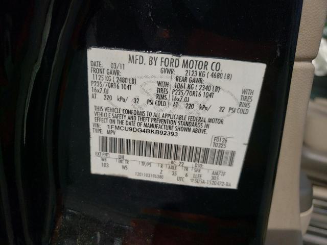 Photo 10 from auction – 2011 FORD ESCAPE XLT with VIN 1FMCU9DG4BKB92393