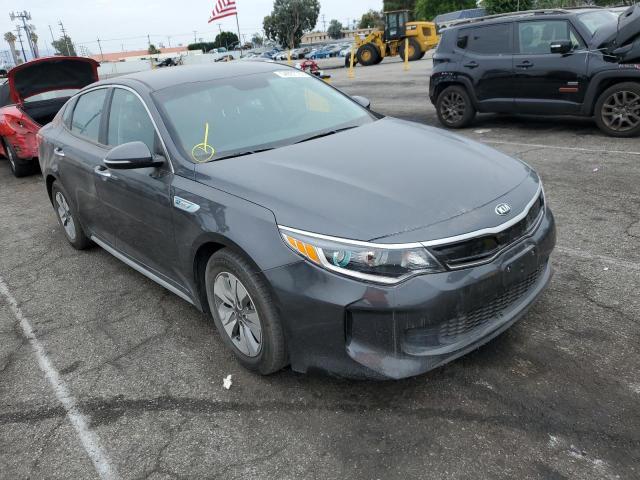 KIA OPTIMA HYB 2017 with VIN KNAGT4LE3H5017052 - Photo from auction