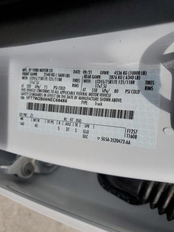 Photo 10 from auction – 2022 FORD F250 SUPER with VIN 1FT7W2B66NEC68488