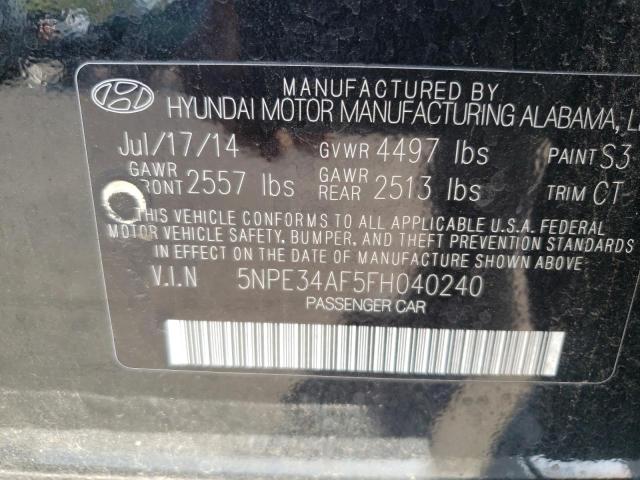 Photo 10 from auction – 2015 HYUNDAI SONATA SPO with VIN 5NPE34AF5FH040240
